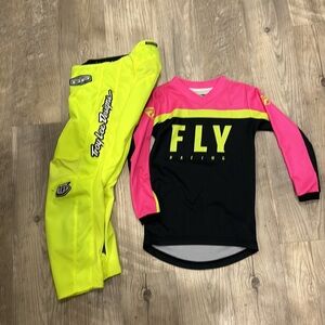Troy Lee youth motto pants and fly motto shirt youth xs